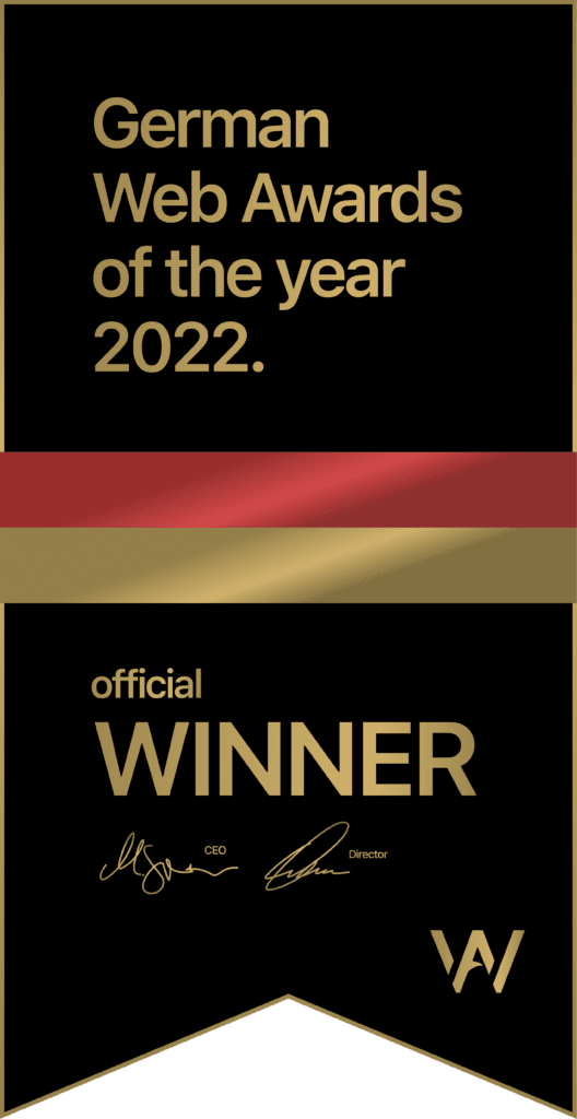 German Web Awards Wimpel 2022